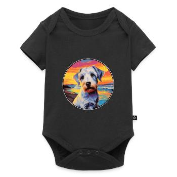 Sealyham Terrier Dog Breed Colorful Cartoon Waterc - Baby Premium short-sleeve bodysuit - black - Front