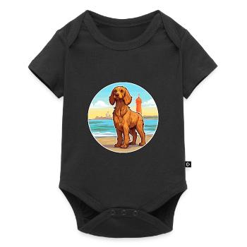 Griffon Fauve De Bretagne Dog Breed Cartoon Kawaii - Baby Premium short-sleeve bodysuit - black - Front