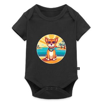 Perro De Presa Mallorquin Race De Chien Cartoon Kawaii - Body à manches courtes Premium Bébé - noir - Devant