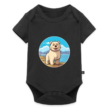 Tahltan Bear Dog Breed Cartoon Kawaii Clipart Dog - Baby Premium short-sleeve bodysuit - black - Front