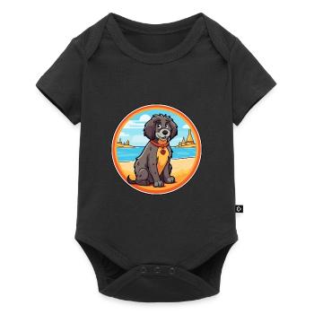 Sarplaninac Hund Rasse Cartoon Kawaii Clipart Hund - Baby Premium Kurzarmbody - Schwarz - Vorne