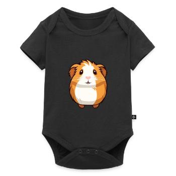 Cochon d’Inde mignon dessin animé kawaii aquarelle Animal P - Body à manches courtes Premium Bébé - noir - Devant