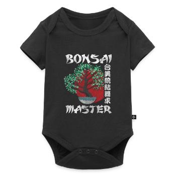 Bonsai Tree Art Meditation Buddhism - Baby Premium short-sleeve bodysuit - black - Front
