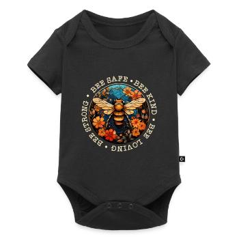 Bee Art Beekeeper Bee Whisperer Saying Sayings - Baby Premium short-sleeve bodysuit - black - Front