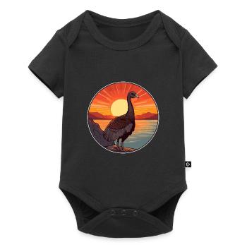 Turkey Pet Colorful Watercolor Cartoon Kawaii Pet - Baby Premium short-sleeve bodysuit - black - Front