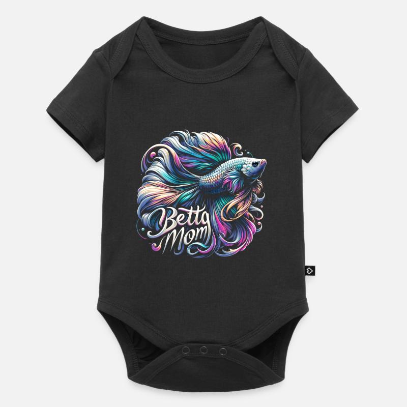 Maman Betta - Body à manches courtes Premium Bébé - noir