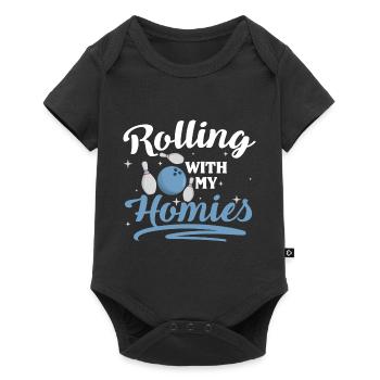 Bowling Hobby Players - Baby Premium short-sleeve bodysuit - black - Front
