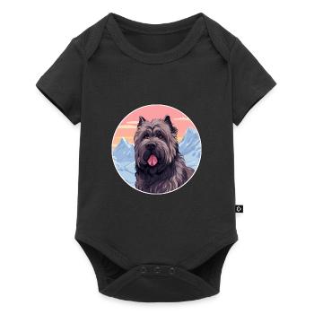 Bouvier Des Flandres Race De Chien Cartoon Kawaii Wate - Body à manches courtes Premium Bébé - noir - Devant