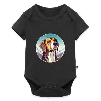 Braque Du Bourbonnais Race De Chien Cartoon Kawaii Wat - Body à manches courtes Premium Bébé - noir - Devant