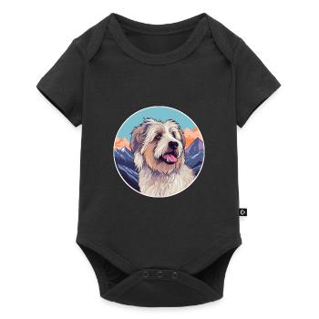 Cao De Castro Laboreiro Race De Chien Cartoon Kawaii W - Body à manches courtes Premium Bébé - noir - Devant