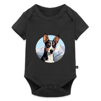 Decker Rat Terrier Dog Breed Cartoon Kawaii Waterc - Baby Premium short-sleeve bodysuit - black - Front