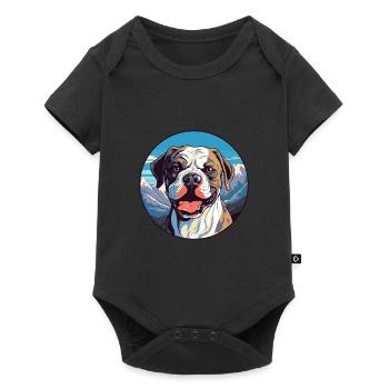 Cordoba chien de combat race dessin animé kawaii watercol - Body à manches courtes Premium Bébé - noir - Devant