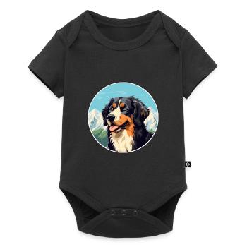 Formose Mountain Dog race Cartoon Kawaii Waterco - Body à manches courtes Premium Bébé - noir - Devant