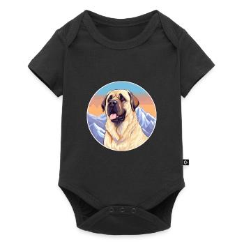 Kangal chien race dessin animé Kawaii aquarelle - Body à manches courtes Premium Bébé - noir - Devant