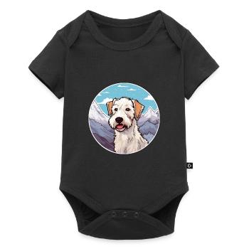 Sealyham Terrier Dog Breed Cartoon Kawaii Watercol - Baby Premium short-sleeve bodysuit - black - Front