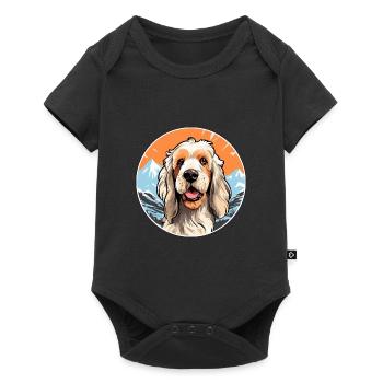 Spinoni Italiani Dog Breed Cartoon Kawaii Watercol - Baby Premium short-sleeve bodysuit - black - Front