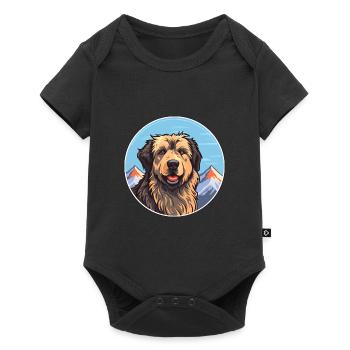 Tahltan Bear Dog Breed Cartoon Kawaii Watercolor - Baby Premium short-sleeve bodysuit - black - Front