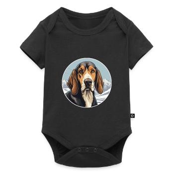 Transylvanian Hound Dog Breed Cartoon Kawaii Water - Baby Premium short-sleeve bodysuit - black - Front