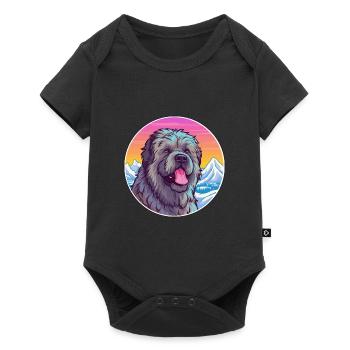 Bouvier Des Flandres Dog Breed Cartoon Kawaii Wate - Baby Premium short-sleeve bodysuit - black - Front