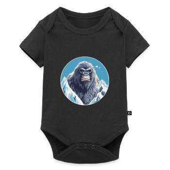 Big Foot Watercolor Cartoon Kawaii Pet Animal Colo - Baby Premium short-sleeve bodysuit - black - Front