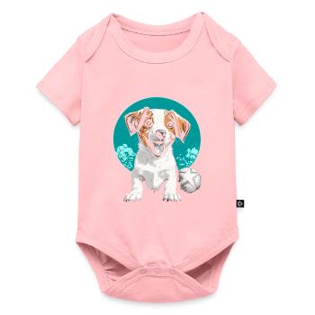 Jack Russell - Body à manches courtes Premium Bébé - rose - Devant