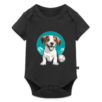 Jack Russell - Body à manches courtes Premium Bébé - noir - Devant