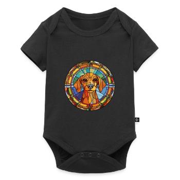 Sabueso Fino Colombiano race de chien vitrail Co - Body à manches courtes Premium Bébé - noir - Devant
