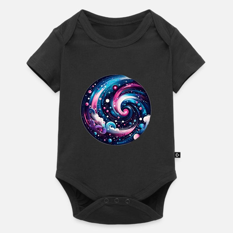 Galaxie - Body à manches courtes Premium Bébé - noir