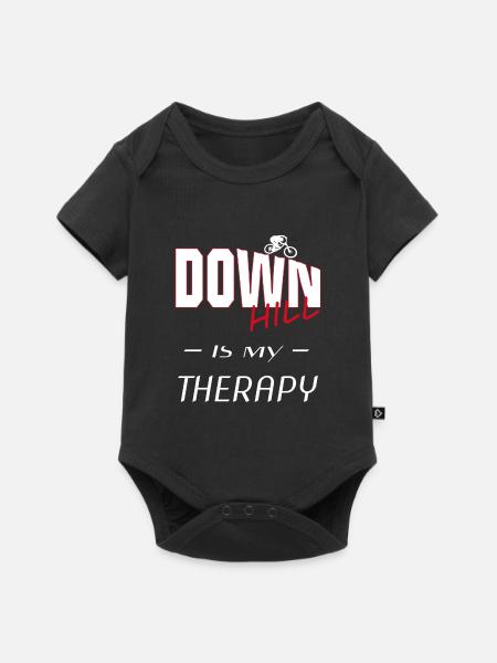 downhill - biken - biker - Baby Premium Kurzarmbody - Schwarz