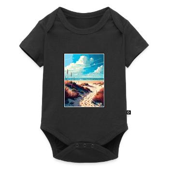 Terschelling Netherlands Vintage Travel Poster WPA - Baby Premium short-sleeve bodysuit - black - Front