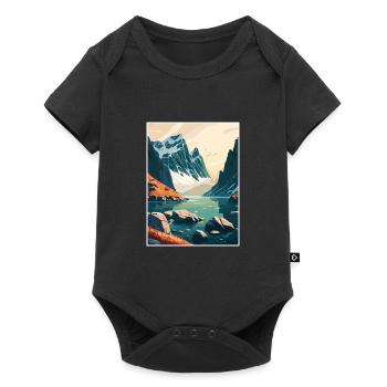 Bodo Norway Norwegian Vestfjorden Travel Poster - Baby Premium short-sleeve bodysuit - black - Front