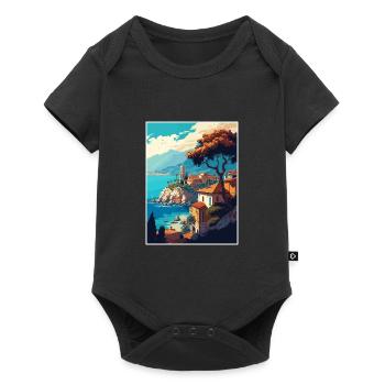 Antalya Decoration Turkey Vintage Travel Poster - Baby Premium short-sleeve bodysuit - black - Front