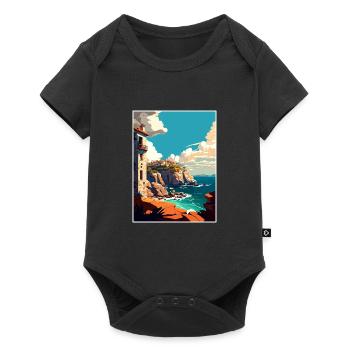 Galice Espagne Vintage voyage affiche WPA Souvenir - Body à manches courtes Premium Bébé - noir - Devant