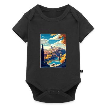 Toledo Spain Vintage Travel Poster WPA Souvenir - Baby Premium short-sleeve bodysuit - black - Front