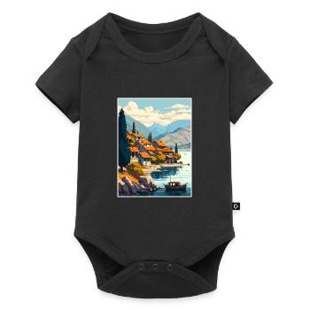 Lake Ohrid North Macedonia Albania Room Souvenir - Baby Premium short-sleeve bodysuit - black - Front