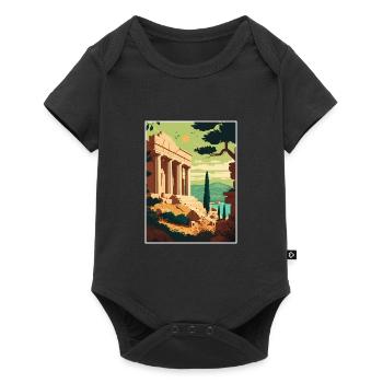 Athens Greece Acropolis Vintage Travel Poster WPA - Baby Premium short-sleeve bodysuit - black - Front