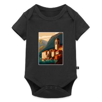 Kotor Montenegro Polish Poland Room Travel Poster - Baby Premium short-sleeve bodysuit - black - Front