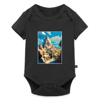 Göreme Türkei Vintage Reiseposter WPA Souvenir - Baby Premium Kurzarmbody - Schwarz - Vorne