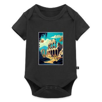 Termessos Turkey Vintage Travel Poster Souvenir - Baby Premium short-sleeve bodysuit - black - Front