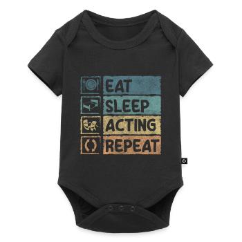 Théâtre épique mis en scène Broadway - Body à manches courtes Premium Bébé - noir - Devant