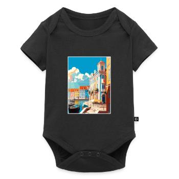 Aveiro Portugal Vintage voyage affiche WPA Souvenir - Body à manches courtes Premium Bébé - noir - Devant