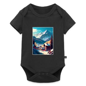 Seefeld Austria Vintage Travel Poster WPA Souvenir - Baby Premium short-sleeve bodysuit - black - Front