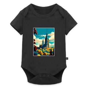 Kassel Germany Vintage Travel Poster WPA Souvenir - Baby Premium short-sleeve bodysuit - black - Front