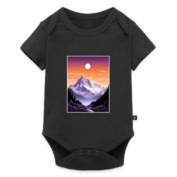 Mont Blanc Vintage Voyage Affiche WPA Souvenir - Body à manches courtes Premium Bébé - noir - Devant