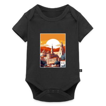 Toledo Spain Vintage Travel Poster WPA Souvenir - Baby Premium short-sleeve bodysuit - black - Front