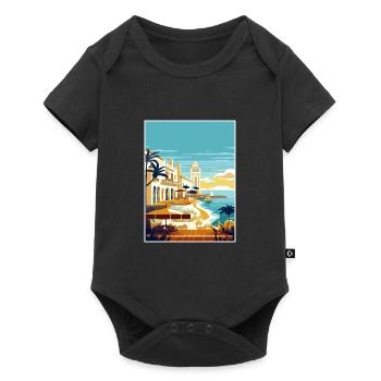 Menorca Spain Vintage Travel Poster WPA Souvenir - Baby Premium short-sleeve bodysuit - black - Front