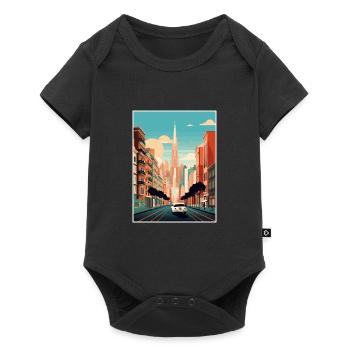 Buenos Aires Argentine Vintage voyage affiche WPA - Body à manches courtes Premium Bébé - noir - Devant