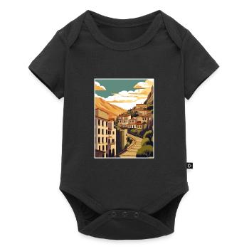 Cuenca Spain Vintage Travel Poster WPA Souvenir - Baby Premium short-sleeve bodysuit - black - Front