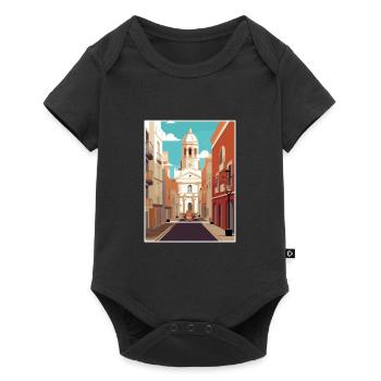Cadiz Spain Vintage Travel Poster WPA Souvenir - Baby Premium short-sleeve bodysuit - black - Front