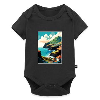 Azores Portugal Vintage Travel Poster WPA Souvenir - Baby Premium short-sleeve bodysuit - black - Front